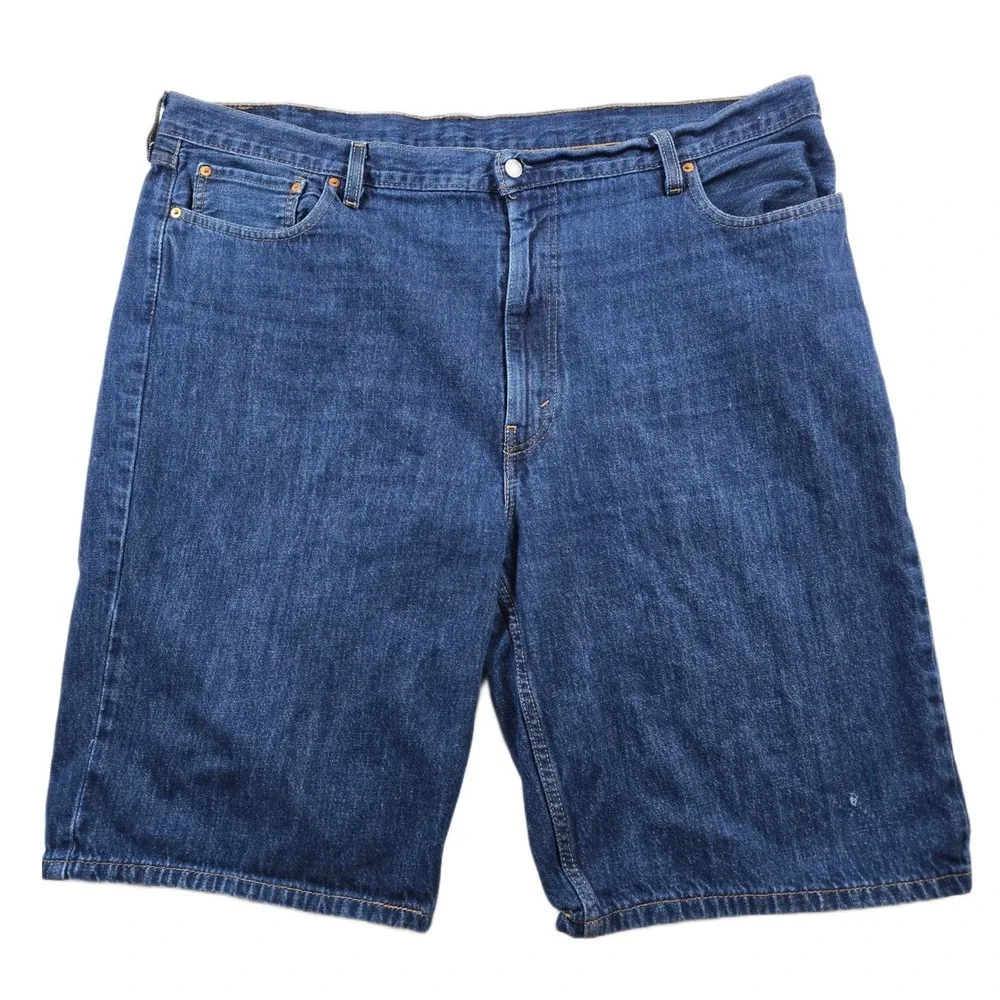 Levi's Denim Shorts Mens 44 Big Tall Blue Jean 100% Cotton Loose Straight 469